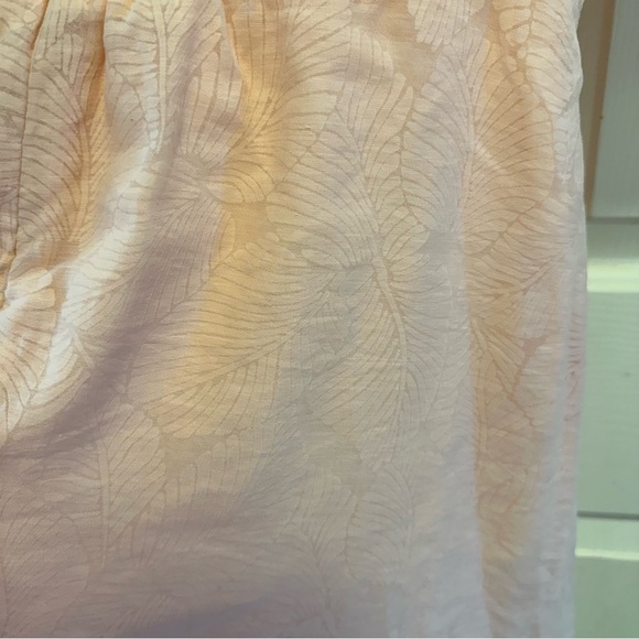 O.P.T. Peach Leaf Print River Midi Dress Size Medium - Picture 4 of 7